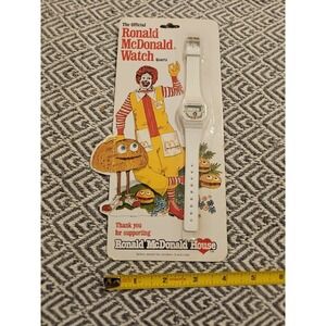 1983 Ronald McDonald Watch Vintage Official Quartz with White Wrist Band